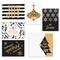 Hortense B. Hewitt Co. Black and Faux Gold Holiday Cards